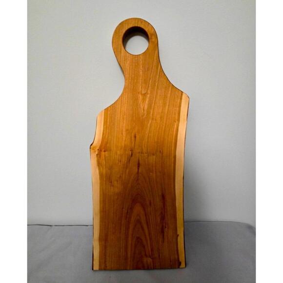 Handmade Cherry Wood Raw Edge Charcuterie Board - Picture 1 of 3
